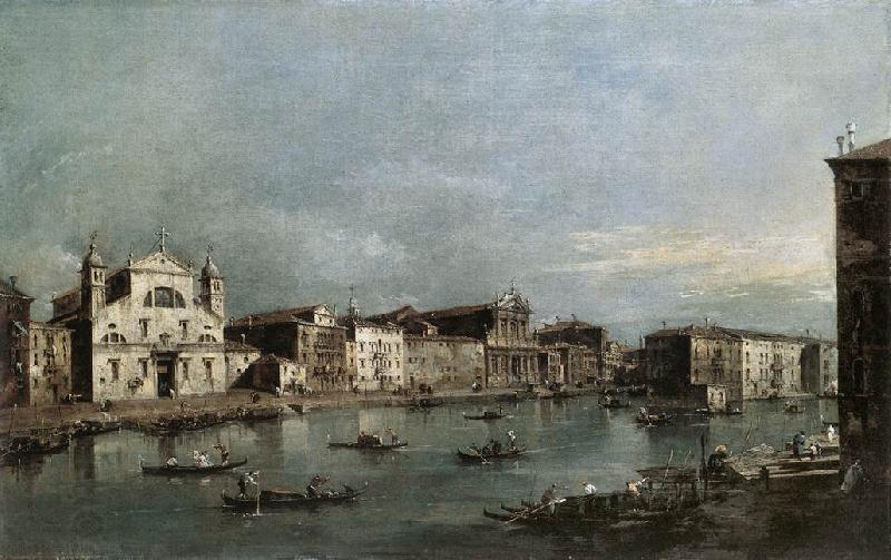 GUARDI, Francesco The Grand Canal with Santa Lucia and the Scalzi dfh China oil painting art
